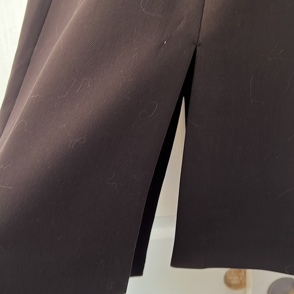 Nine West Black Skirt with Belt and Front and Back Slits - Picture 2 of 6